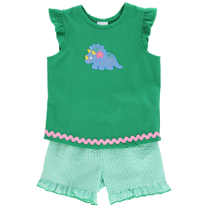 Dashing Dino - Girls Short Set