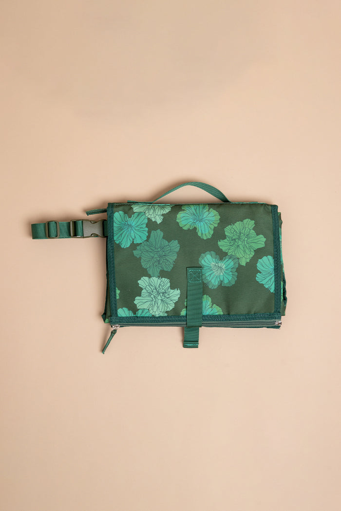 Diaper Changing Pad - Jade Summer Hibiscus