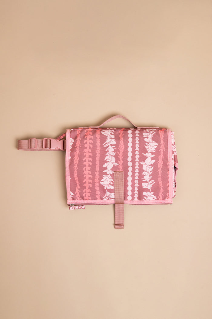 Diaper Changing Pad - Rosewood Flower Lei