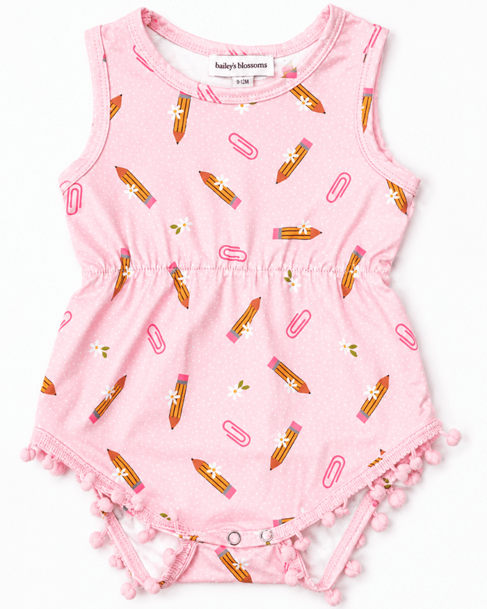 Dillon Pom Pom Romper - Petals & Pencils product_type - Bailey's Blossoms