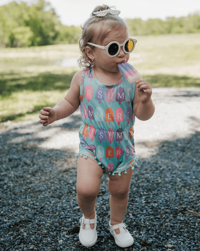 Dillon Pom Pom Romper - Pop of Summer product_type - Bailey's Blossoms