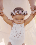 Drake Crochet Halter Romper - Gardenia product_type - Bailey's Blossoms