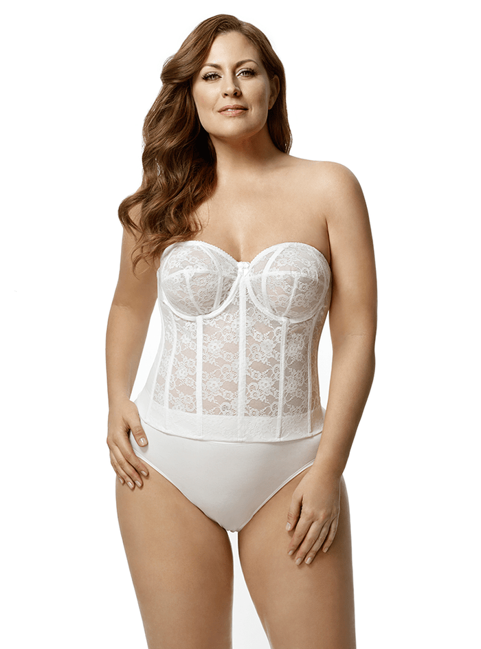 Elila Lace Strapless Longline