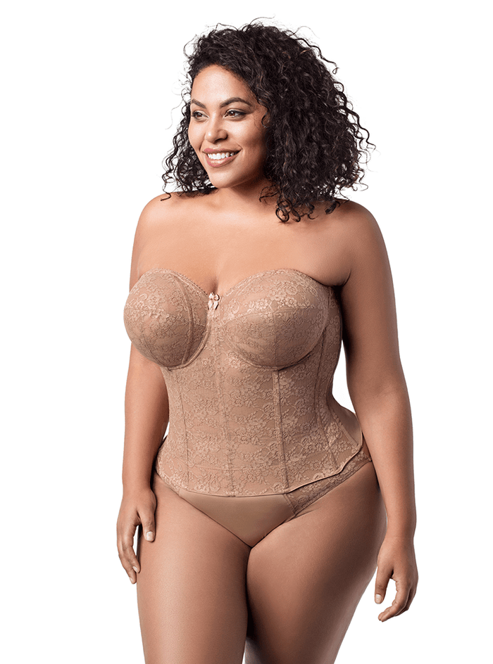 Elila Lace Strapless Longline