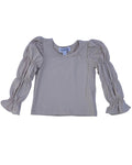 Elle Bubble Sleeve Top - Linen product_type - Bailey's Blossoms
