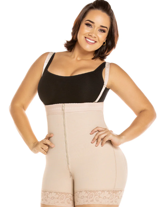 Equilibrium New High Waist Push Up Panty With Zipper - Strapless