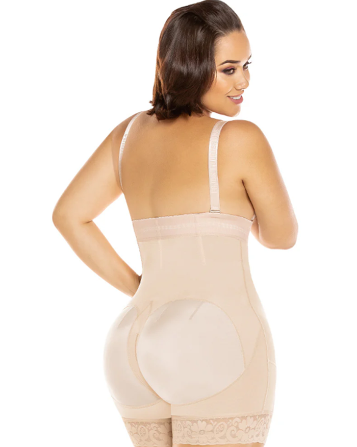 Equilibrium New High Waist Push Up Panty With Zipper - Strapless