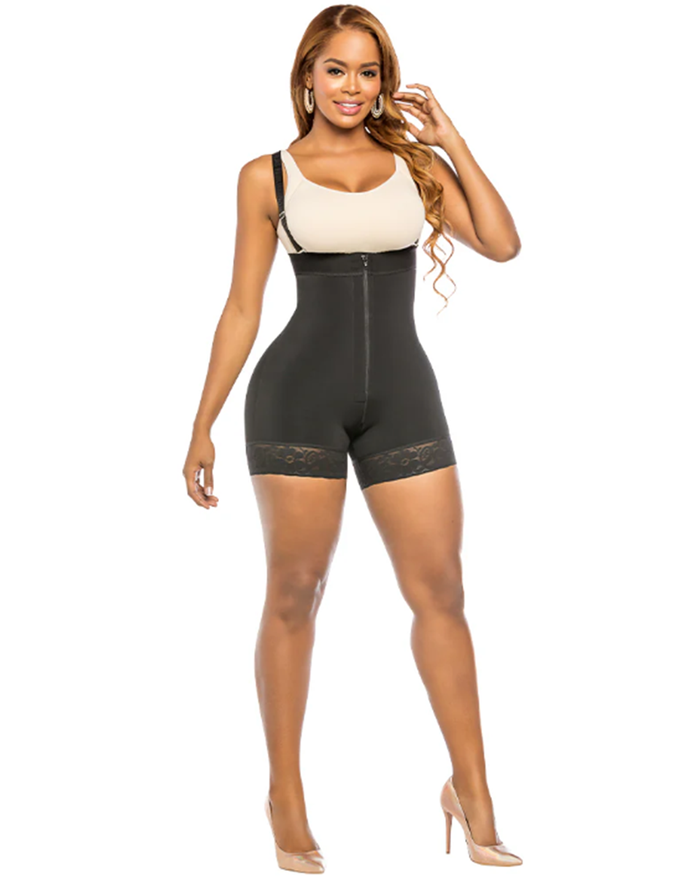 Equilibrium Special Curvy High Waist Push-up Panty With Zipper - Strapless