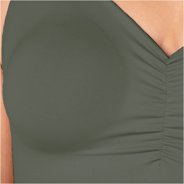 Fajas M & D V-Neck Lift Top Seamless Pre-Molded Bra