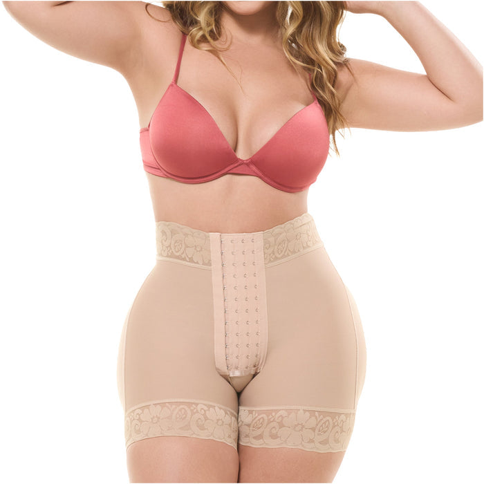 Fajas Salome Butt Lift Shorts Powernet Tummy & Thigh Shaper with Butt Lifting Design