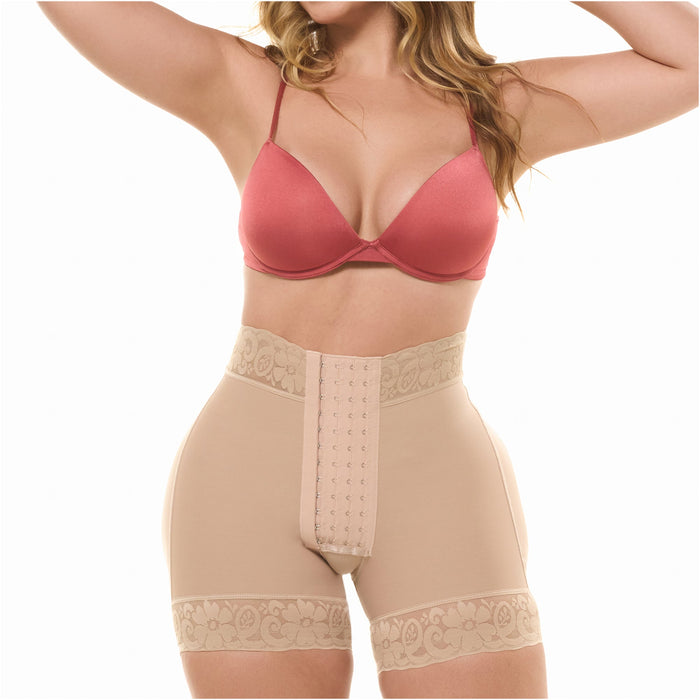 Fajas Salome Butt Lift Shorts Powernet Tummy & Thigh Shaper with Butt Lifting Design
