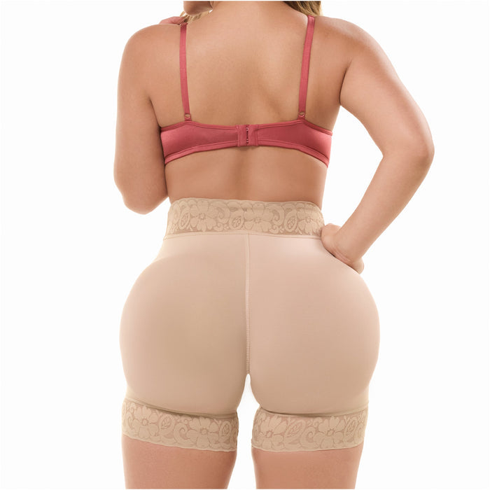 Fajas Salome Butt Lift Shorts Powernet Tummy & Thigh Shaper with Butt Lifting Design