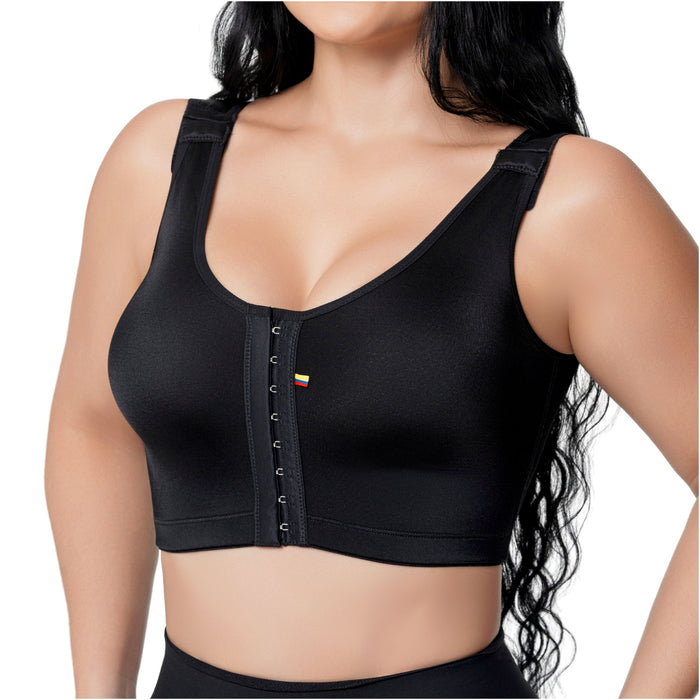 Fajas Salome Post-Surgical High-Back Bra with Maximum Support - Soft Compression Recovery