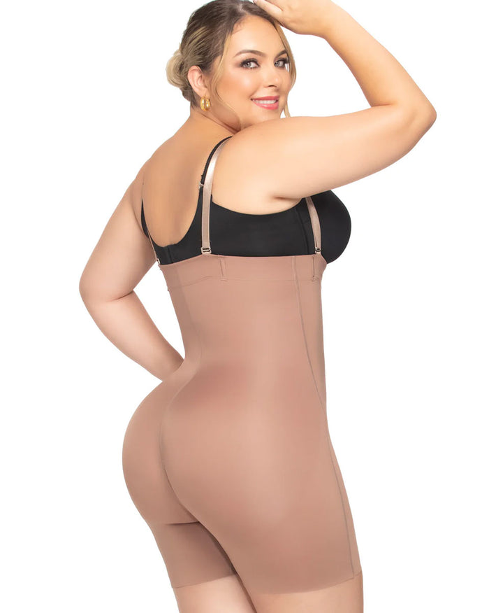 Fajas Uplady Seamless Open Bust Strapless Shapewear Bodysuit Shorts Fajas Stage 1
