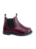 Falcotto Bordeaux Patent Zip Baby Bootie - Winter Wood