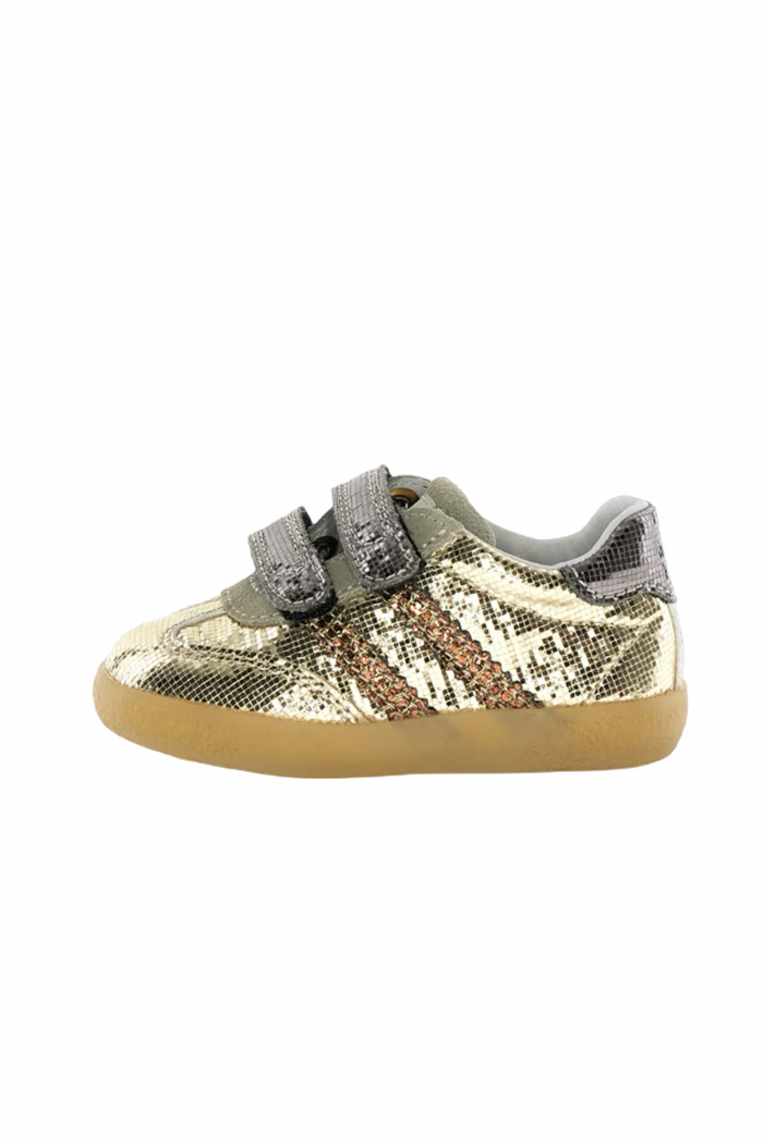 Falcotto Platinum Double Stripe Velcro Sneaker - Vimby