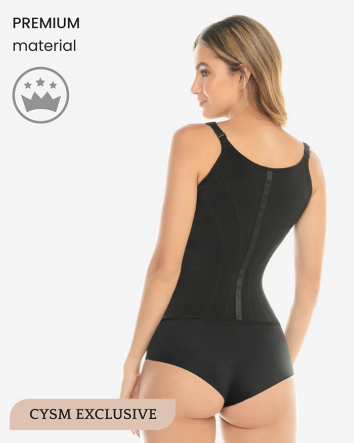 Final Sale Clearance CYSM Vest With V Shape & Zipper - 1328