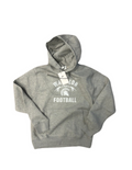 Nike Football Pullover Fleece Hoodie Grey w/ White
