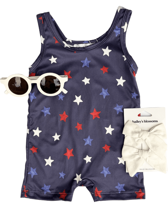 Gigi Bikeshort Romper - All - Star product_type - Bailey's Blossoms