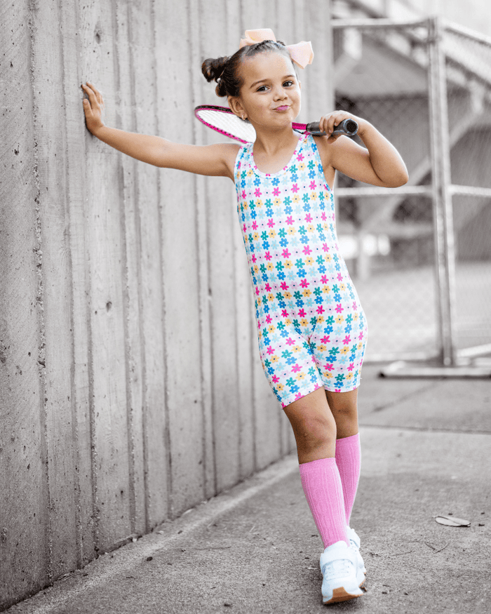 Gigi Bikeshort Romper - Petal Parade product_type - Bailey's Blossoms