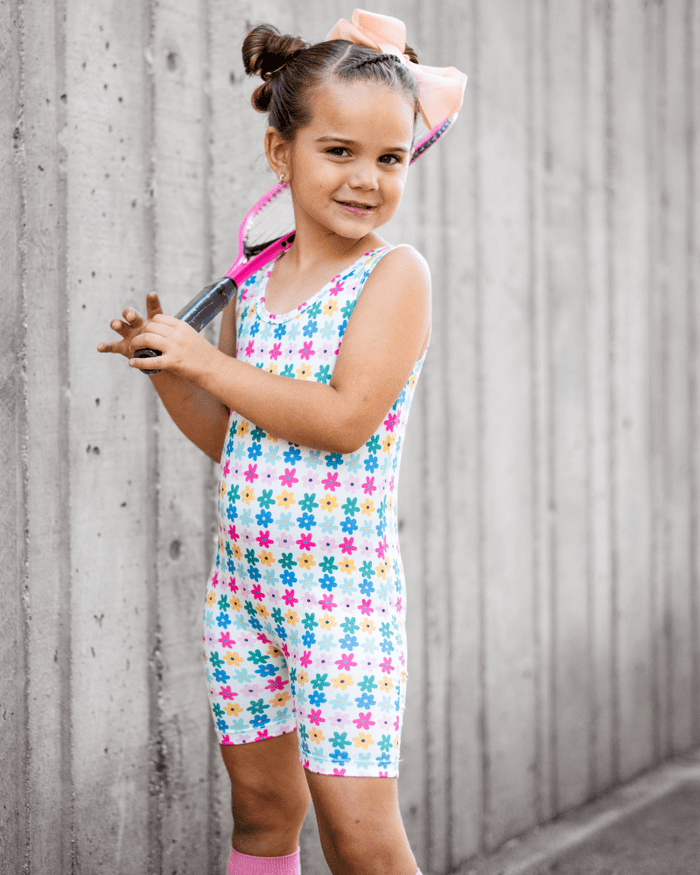 Gigi Bikeshort Romper - Petal Parade product_type - Bailey's Blossoms