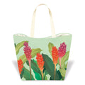 GINGER PARADISE TROPICAL BEACH TOTE
