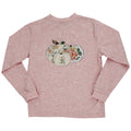 Girls Long Sleeve Logo Tee - Pumpkin/Heathered Red