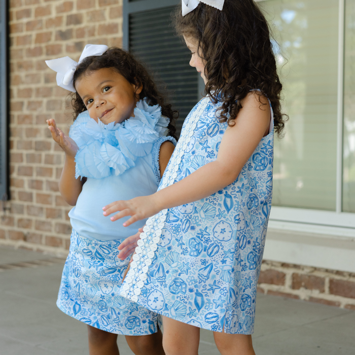 Girls Summer Tee- Bayberry