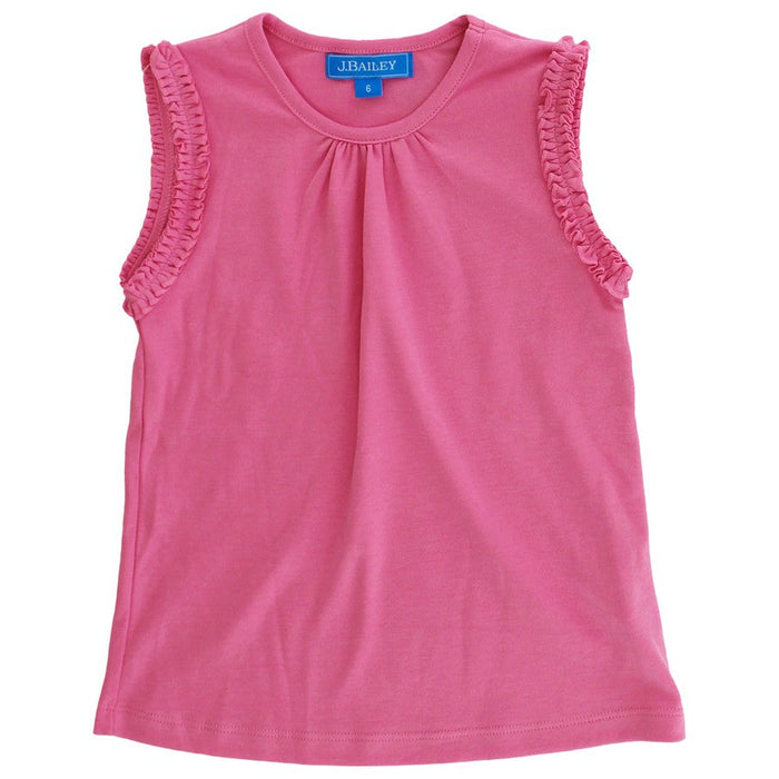 Girls Summer Tee- Med Pink