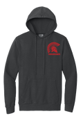 Gray Hoodie with Red Warrior Logo
