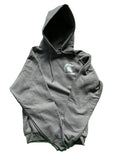 Gray Hoodie with Silver Warrior Logo