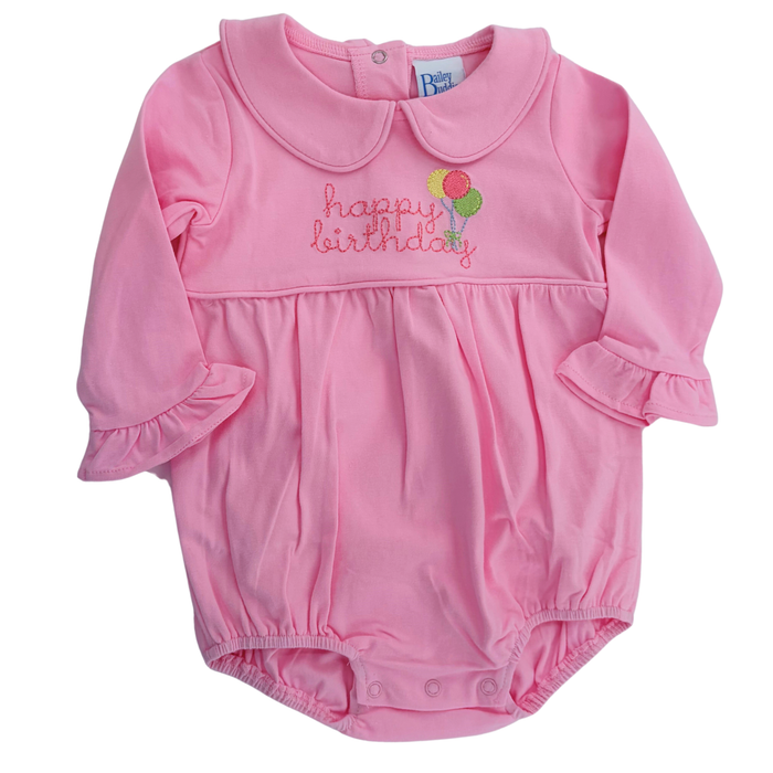 Happy Birthday - Girls Knit Bubble