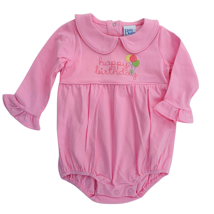 Happy Birthday - Girls Knit Bubble
