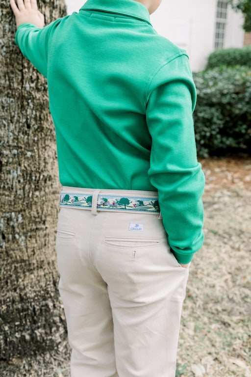 Harry Long Sleeve Polo - Kelly