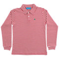 Harry Long Sleeve Polo - Red & White Stripe