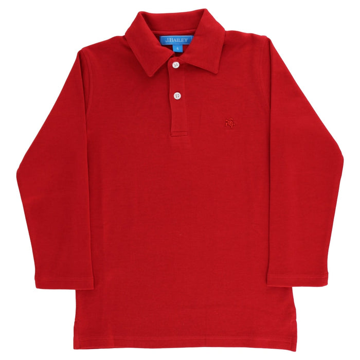 Harry Long Sleeve Polo - Red