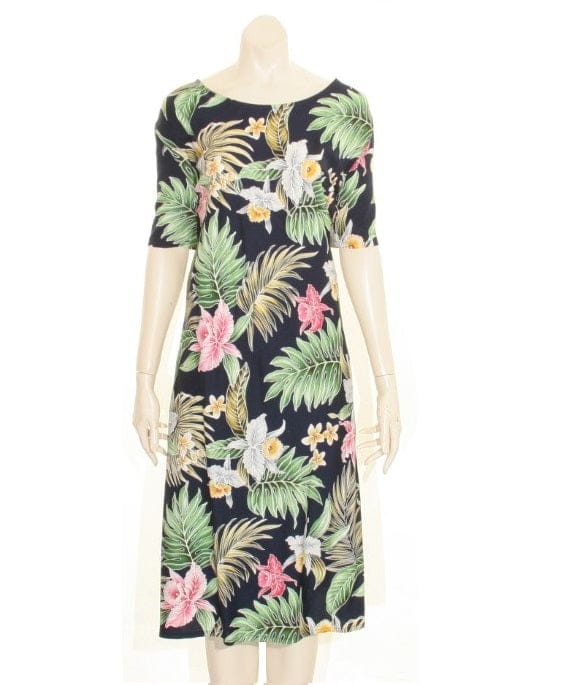 Hawaiian Orchid Short Dress