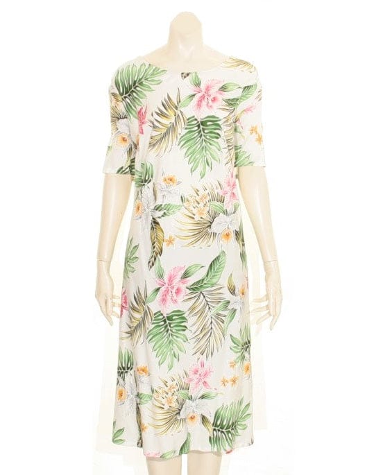 Hawaiian Orchid Short Dress