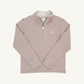 Hayword Half Zip Gray Bay Brown Palmetto Pearl Stripe Palmetto Pearl