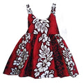 Hibiscus Panel Toddler Girls Strap Dress