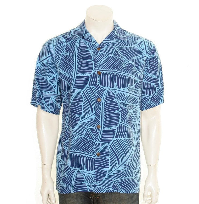 Hilo Hattie Banana Leaf  Rayon Men's Aloha Shirt
