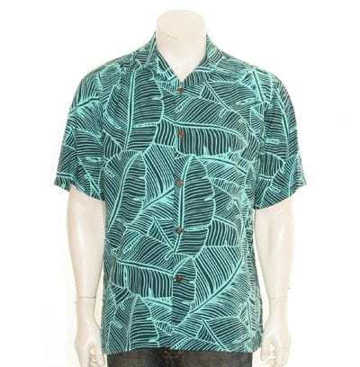 Hilo Hattie Banana Leaf  Rayon Men's Aloha Shirt
