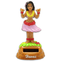 Hula Girl Shaka Wahine- Solar Hula Doll