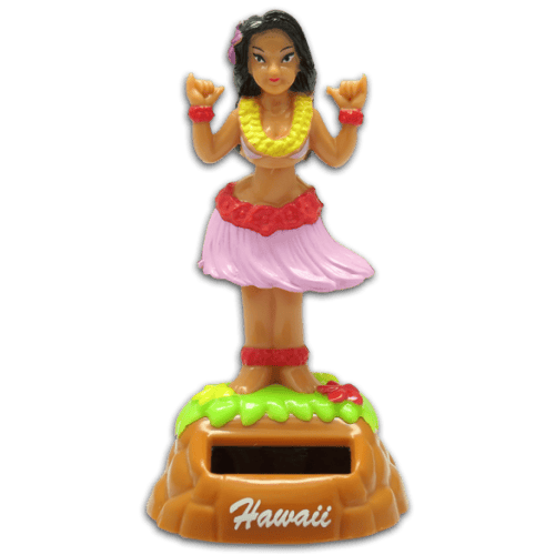 Hula Girl Shaka Wahine- Solar Hula Doll