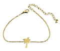 Human Design Palm Tree Bracelet Gold