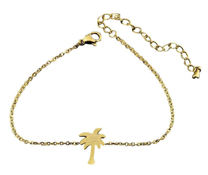 Human Design Palm Tree Bracelet Gold