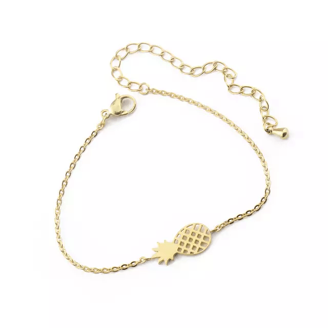 Human Design Pineapple Bracelet Gold