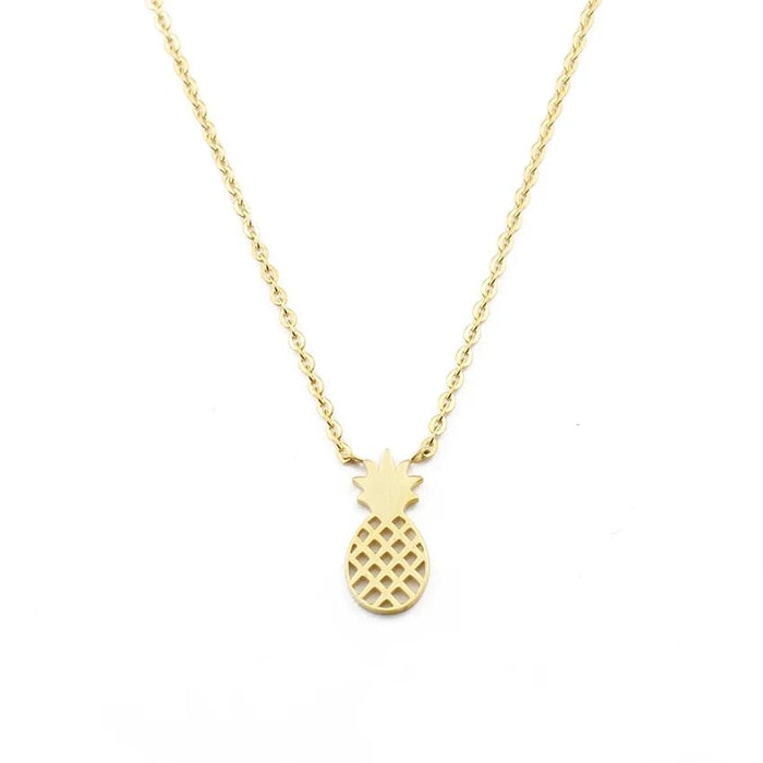 Human Design Pineapple Necklace Gold