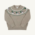 Isaac's Sweater - Fairisle Keeneland Khaki Ducks