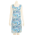 Island  Tye Dye Tank Dress - Tribal Wave Blue